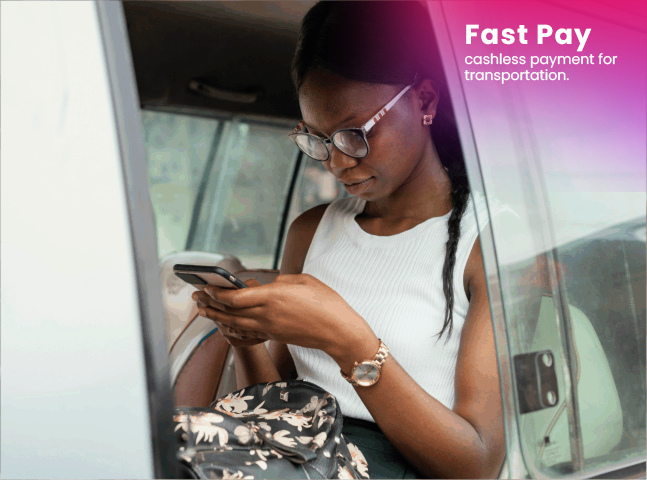 Cashless payment for transportation